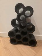 Modern Wijnrek - Zwart, voor 12 flessen, Ophalen, Overige materialen, Zo goed als nieuw, 5 tot 15 flessen