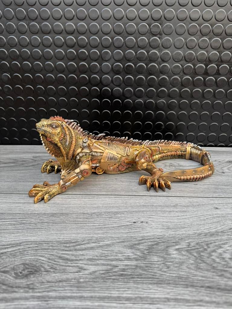 leguaan (steampunk) 13hoog 38lang/Nieuw!, Ophalen of Verzenden, Nieuw, Dier