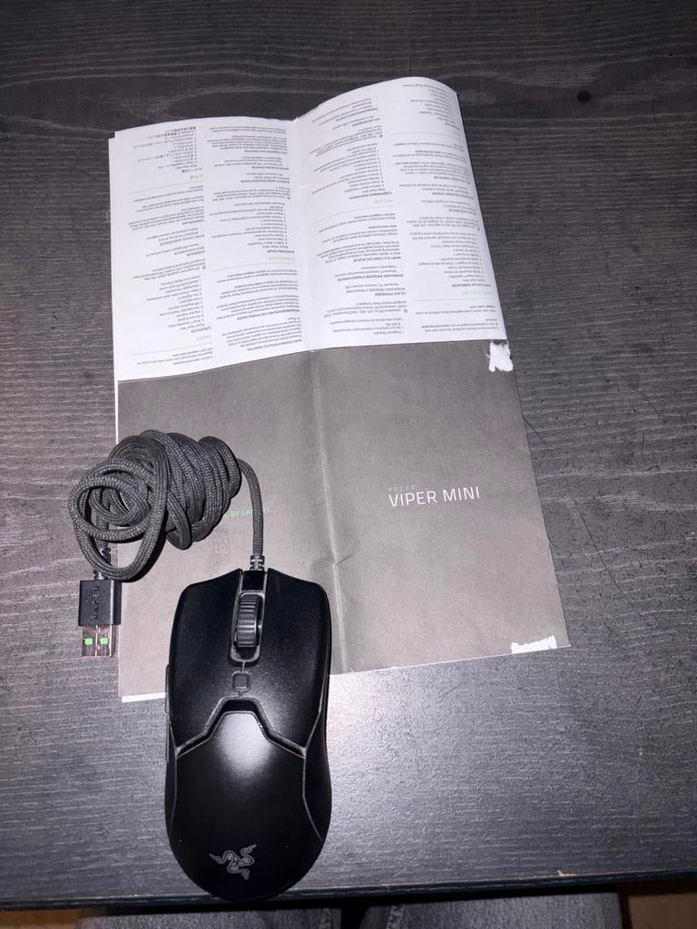 Razer Viper Mini Gaming Muis - Bedraad, Zwart, Computers en Software, Muizen, Muis, Gaming muis, Ophalen of Verzenden, Zo goed als nieuw