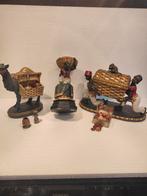Blackamoor Nubische set van 3 stuks polystone unieke set, Ophalen, Zo goed als nieuw, Mens