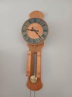 Wandklok eiken, Ophalen, Zo goed als nieuw, Analoog, Wandklok