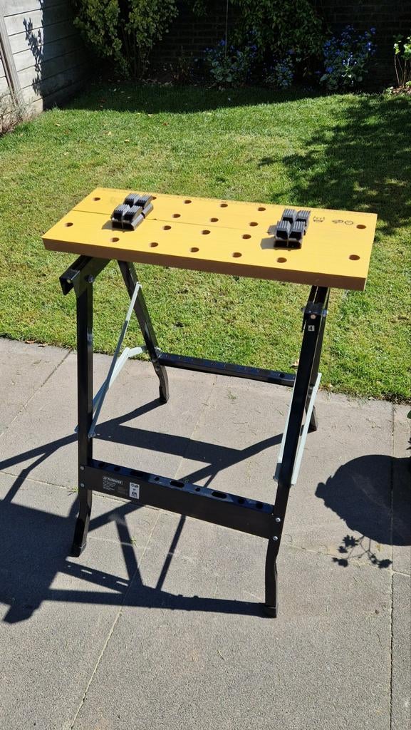 Parkside inklapbare werkbank - Goede staat, Ophalen, Gebruikt, 70 tot 120 cm, Inklapbaar