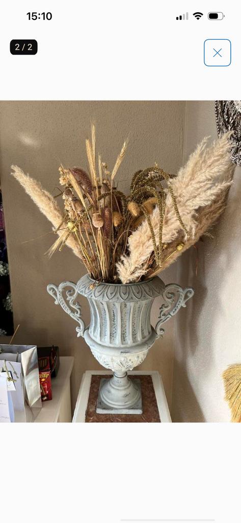 2 brocante potten, Ophalen of Verzenden, Zo goed als nieuw