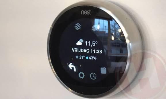 Google Nest Thermostaat V3 - Slimme Energiebesparing, Doe-het-zelf en Verbouw, Thermostaten, Ophalen of Verzenden, Slimme thermostaat