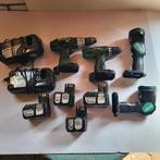 Hitachi  totaal zet compleet  met accu's  en laders., Doe-het-zelf en Verbouw, Gereedschap | Boormachines, Ophalen, Gebruikt, Boormachine