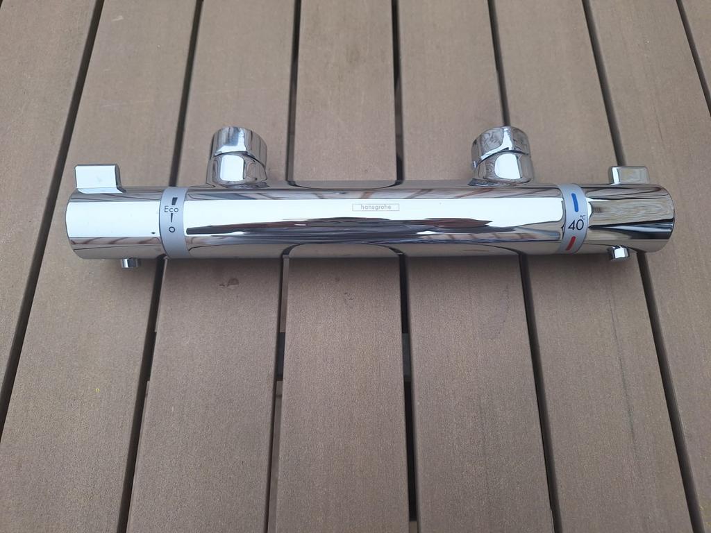 Hansgrohe thermostatische douchekraan. Nieuw uit bouwproject, Ophalen, Gebruikt, Chroom, Douche