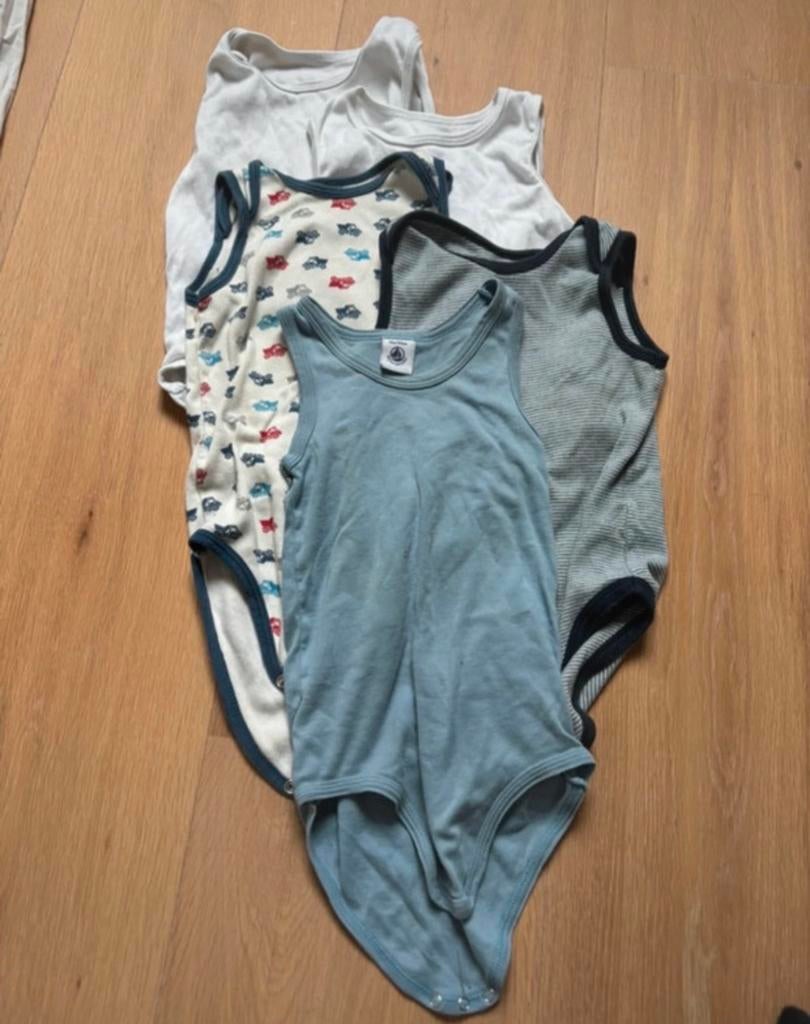 Pakket mouwloze rompers 98 / 104 inclusief verzenden, Ophalen of Verzenden, Gebruikt, Meisje, Nacht- of Onderkleding