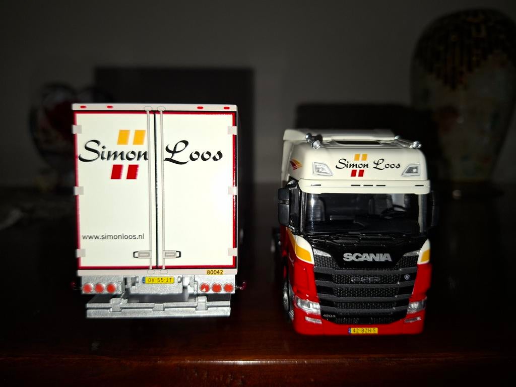 Scania R Simon Loos nieuw met ovp, Hobby en Vrije tijd, Modelauto's | 1:50, Ophalen of Verzenden, Nieuw, Bus of Vrachtwagen, Wsi