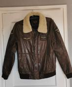 PME Legend MA-1 leather flight jacket - maat M, Bruin, Maat 48/50 (M), Ophalen of Verzenden, Zo goed als nieuw