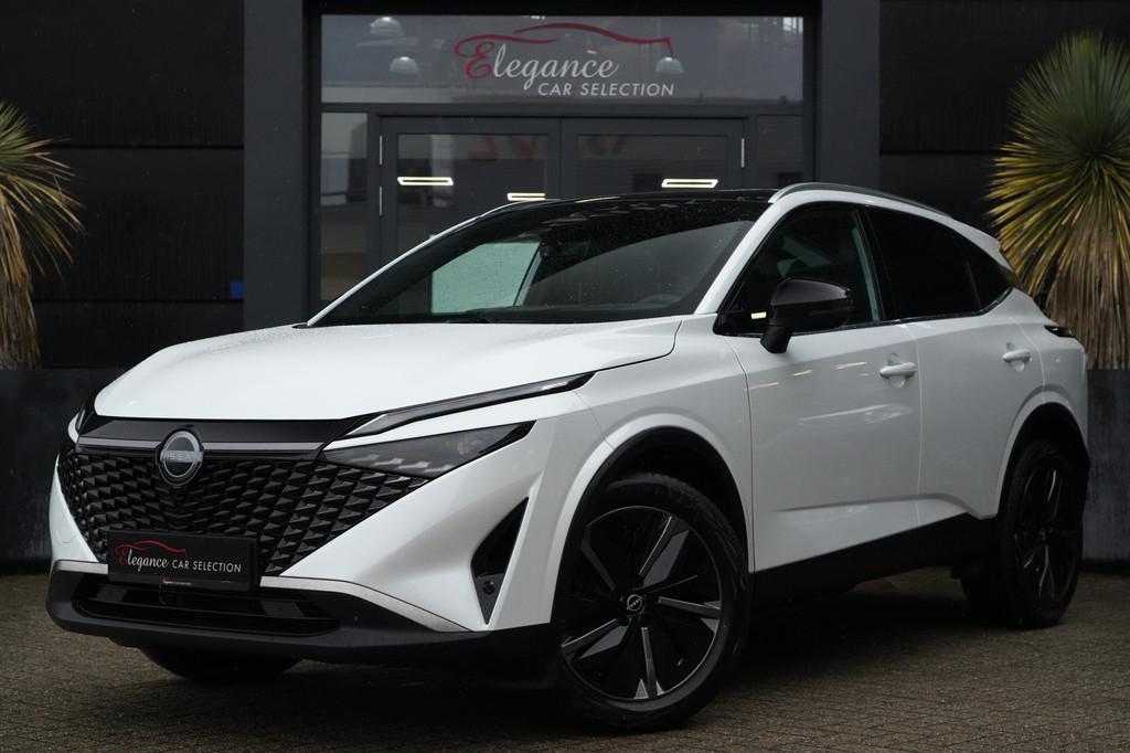 Nissan QASHQAI 1.3 MHEV Xtronic Tekna 158pk Panoramadak/360C, Gebruikt, Zwart, 4 cilinders, Adaptive Cruise Control