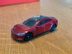 Matchbox Tesla Model S ROOD, Ophalen of Verzenden, Zo goed als nieuw, Auto