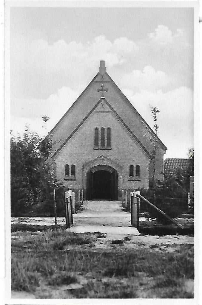 Amsterdamscheveld kerk ongelopen oude Ansichtkaart ( A2138, Ophalen of Verzenden, 1940 tot 1960, Gelopen