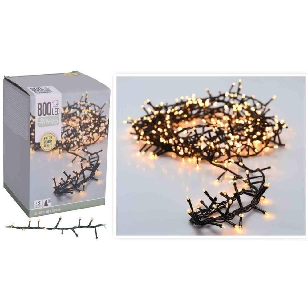 Kerstverlichting micro cluster 800 LED 16 mtr. warm wit-ip44, Diversen, Kerst, Ophalen, Nieuw