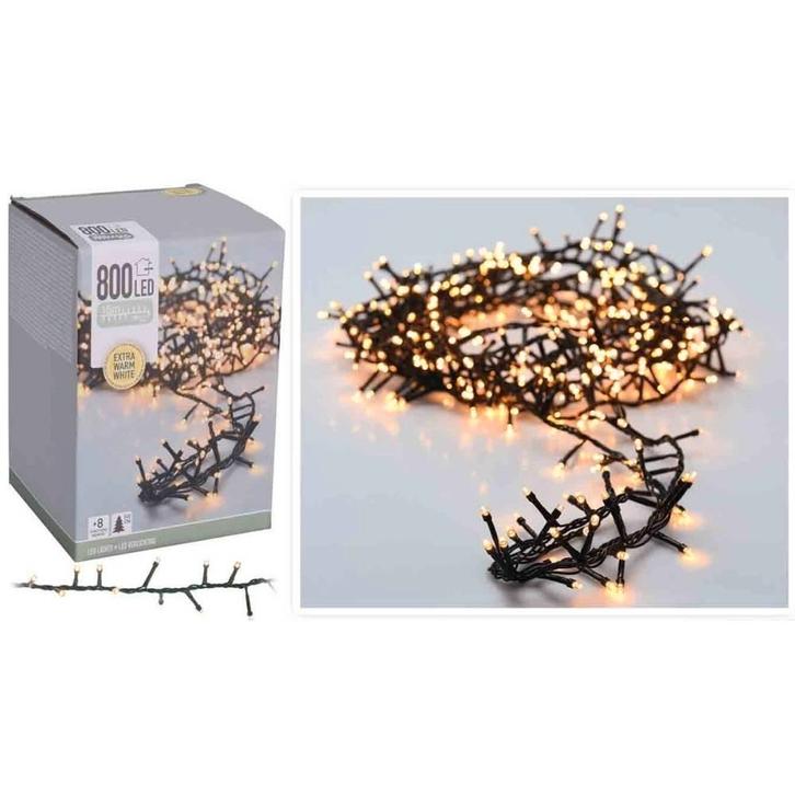 Kerstverlichting micro cluster 800 LED 16 mtr. warm wit-ip44, Diversen, Kerst, Nieuw, Ophalen