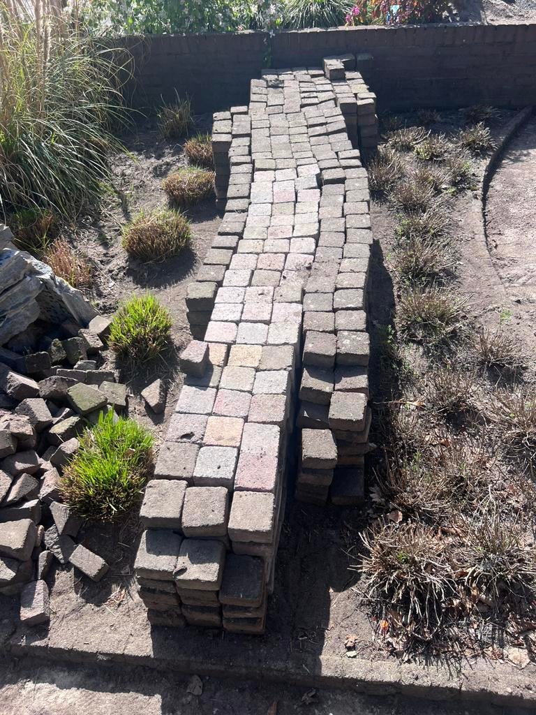 Betonklinkers 10x10x6cm, Ophalen, Gebruikt, Klinkers, 5 tot 10 m²