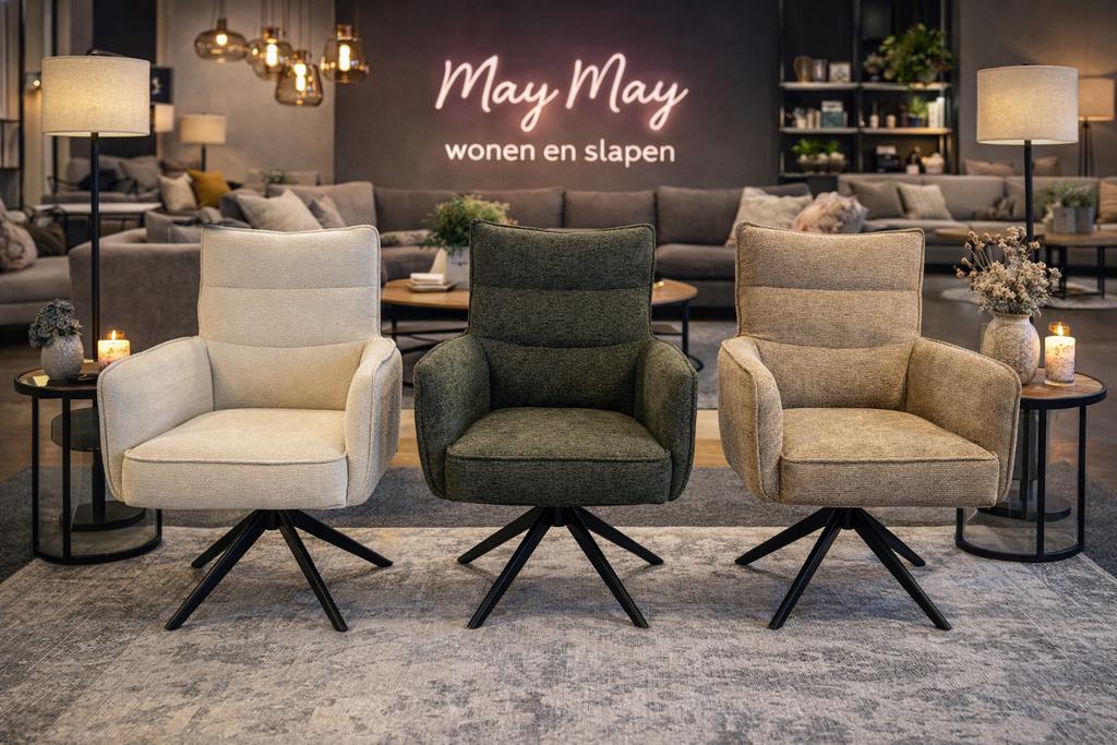 Eetkamerstoel Stef in 3 kleuren 360 Direct leverbaar E-7346