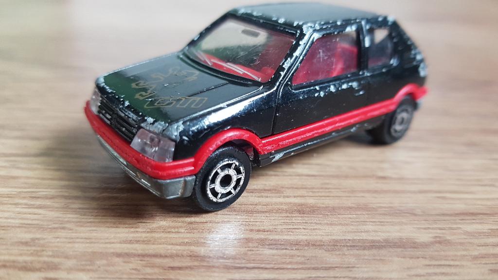 Peugeot 205 GTI Majorette Schaalmodel 1:53 no. 281, Ophalen of Verzenden, Gebruikt, Auto