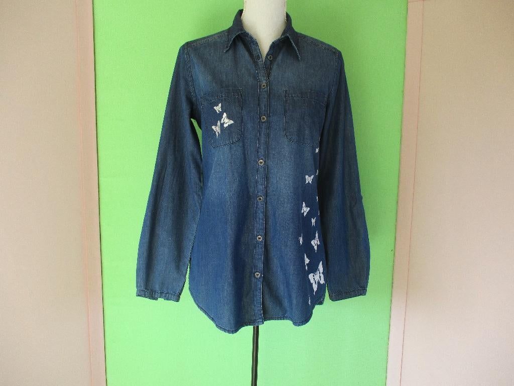 Gina Benotti jeans blouse maat S (36/38)., Kleding | Dames, Gina Benotti jeans, Zo goed als nieuw, Maat 36 (S), Verzenden