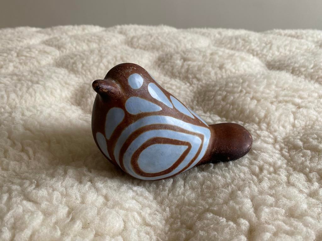 Chulucanas Peru Volkskunst Aardewerk Vogelbeeldje, Ophalen of Verzenden