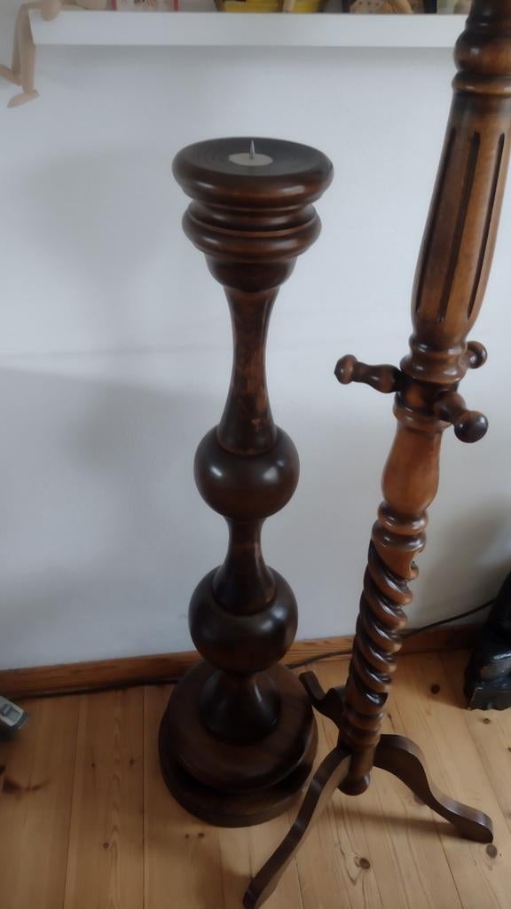 Vintage kapstok en een oude grote kandelaar, Ophalen, Overige materialen