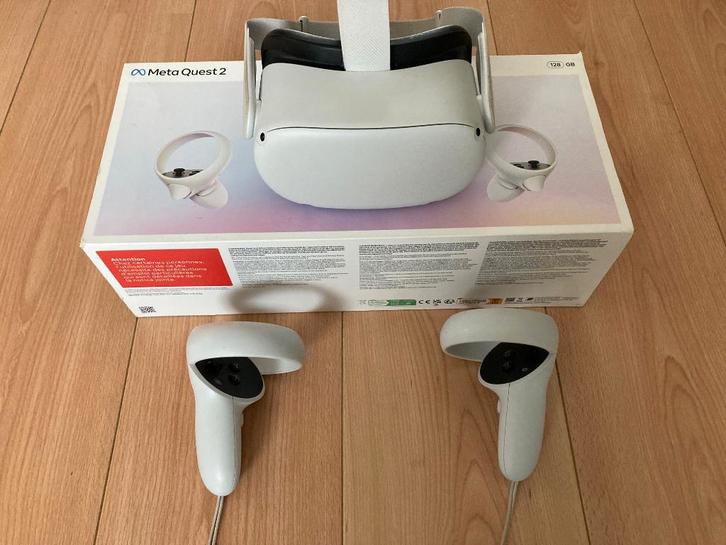 Meta Quest 2 VR Headset, Spelcomputers en Games, Virtual Reality, Zo goed als nieuw, Overige platformen, VR-bril, Ophalen of Verzenden