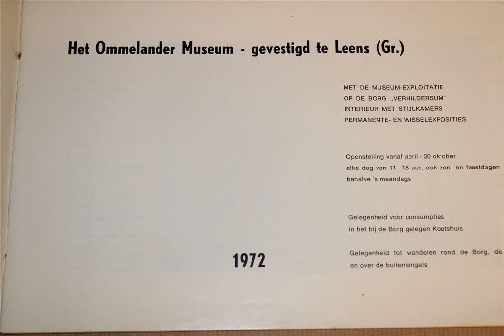 Oude Groninger Kerken — Catalogus Museum Verhildersum [1972], Ophalen of Verzenden, Gelezen