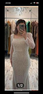 Galajurk avondjurk schoolgala verlovingsjurk 40/42, Galajurk, Wit, Maat 42/44 (L), Ophalen of Verzenden