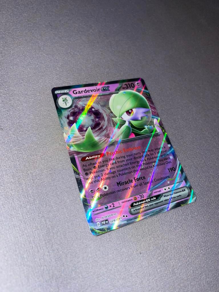Gardevoir Ex mint Pokemon, Ophalen of Verzenden, Nieuw, Losse kaart, Foil
