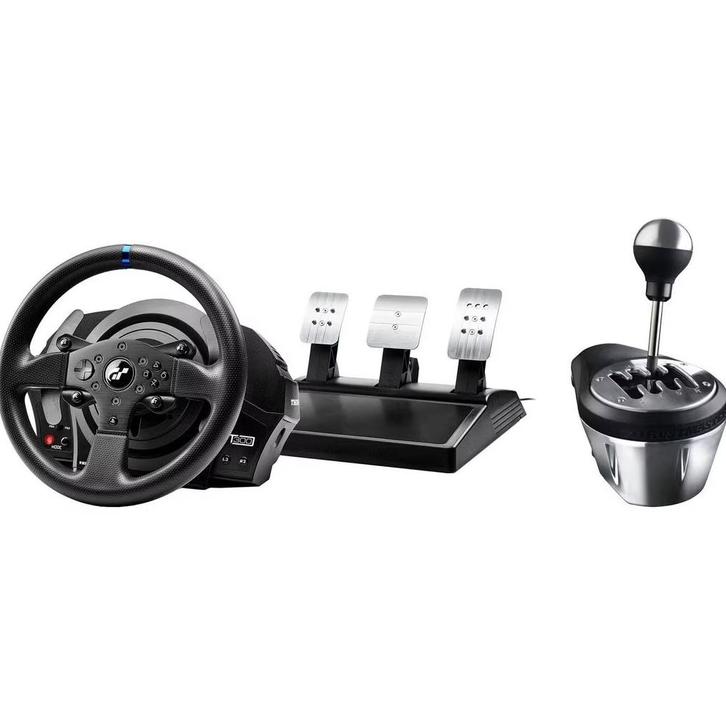 Thrustmaster T300RS GT + TH8A Shifter ZGAN, Computers en Software, Joysticks, Zo goed als nieuw, Ophalen of Verzenden