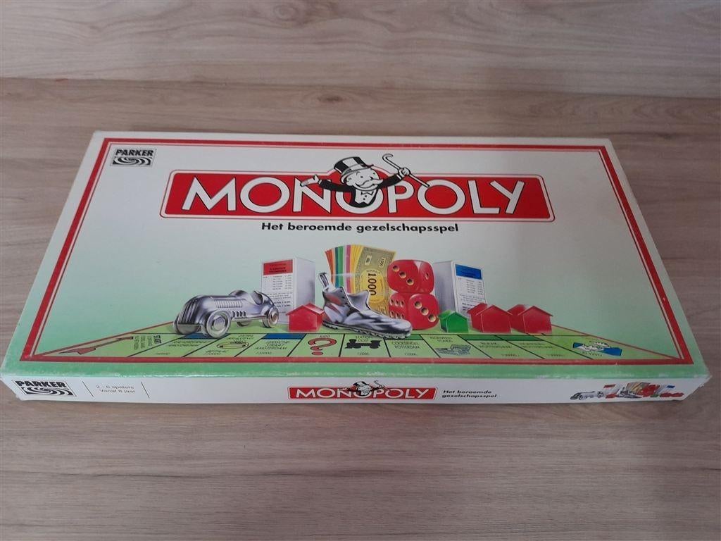 Monopoly het beroemde gezelschapspel - s3724, Verzenden, Zo goed als nieuw