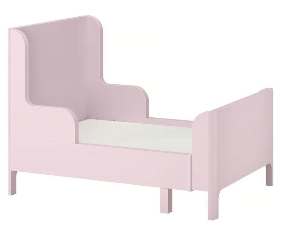 Ikea meegroeiend bed - roze meisjesbed met matras nieuw, 85 tot 100 cm, Nieuw, Minder dan 140 cm, Ophalen