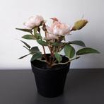 IKEA FEJKA kunstplant roos in zwarte pot, Ophalen of Verzenden, Gebruikt, Binnen