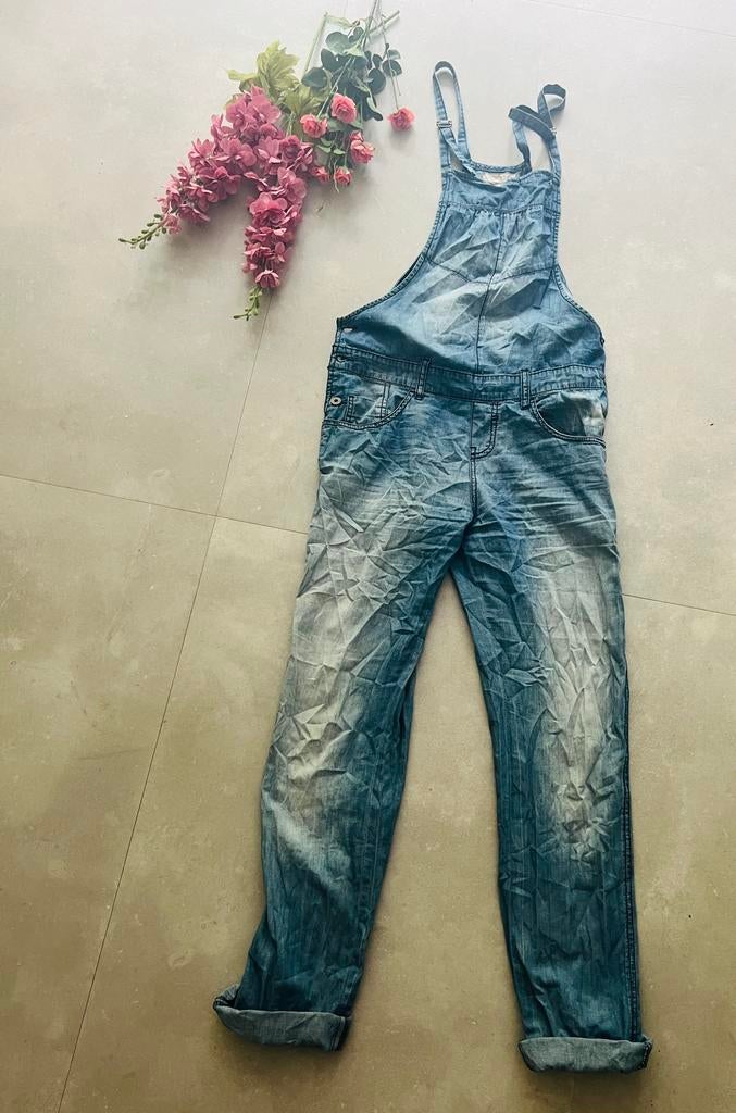 Tuinbroek, Ophalen of Verzenden, Zo goed als nieuw, Maat 36 (S), Blauw