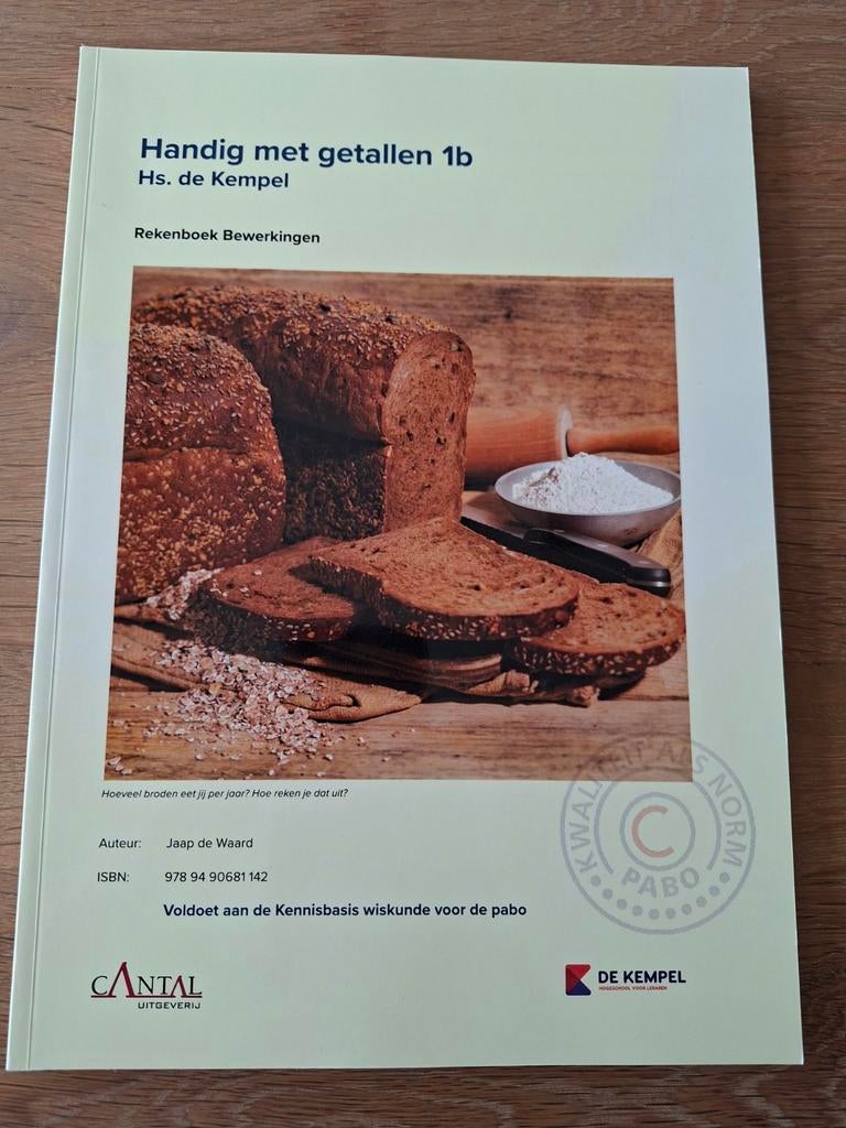 Studieboek Handig met getallen 1B, Ophalen of Verzenden, Zo goed als nieuw, Overige niveaus