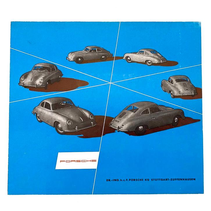 Porsche 356 folder van 1954, Boeken, Auto's | Folders en Tijdschriften, Gelezen, Porsche, Verzenden