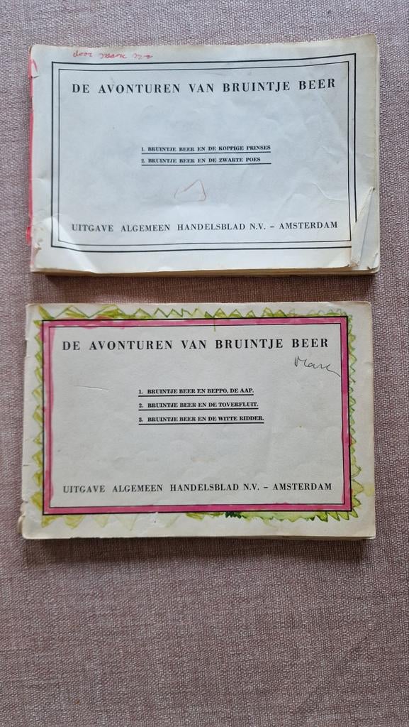De Avonturen van Bruintje Beer - 2 boekjes, 5 verhalen, Ophalen of Verzenden, Gelezen, Fictie algemeen