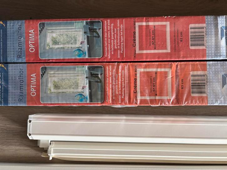 Hamstra 2x rolhor systeem Optima, nieuw (57-61 cm breed), Doe-het-zelf en Verbouw, Deuren en Horren, Nieuw, Overige typen, Minder dan 80 cm