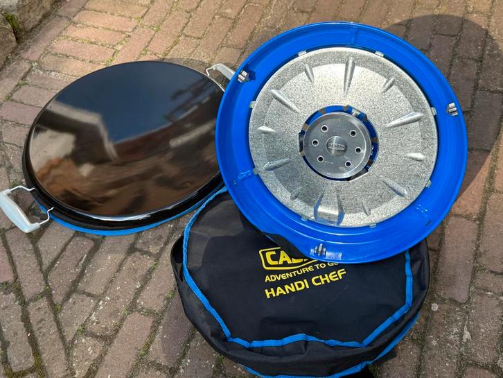Cadac Handi Chef en Skottel met draagtassen, Tuin en Terras, Gasbarbecues, Zo goed als nieuw, Ophalen of Verzenden