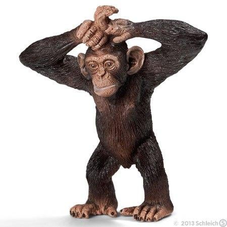 Schleich 14680 chimpansee, dierfiguur, Ophalen of Verzenden, Zo goed als nieuw, Overige soorten, Beeldje of Figuurtje