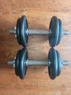 Dumbells 2 x 12 kg gietijzer 30mm, Sport en Fitness, Ophalen, Dumbbell