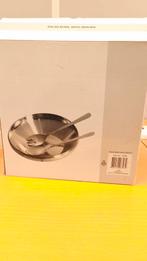 RVS saladeschaal met serveerlepels, Ophalen of Verzenden