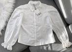 Zara Embroidery Cowboy Barok Blouse Top, Verzenden, Nieuw, Maat 34 (XS) of kleiner, Wit
