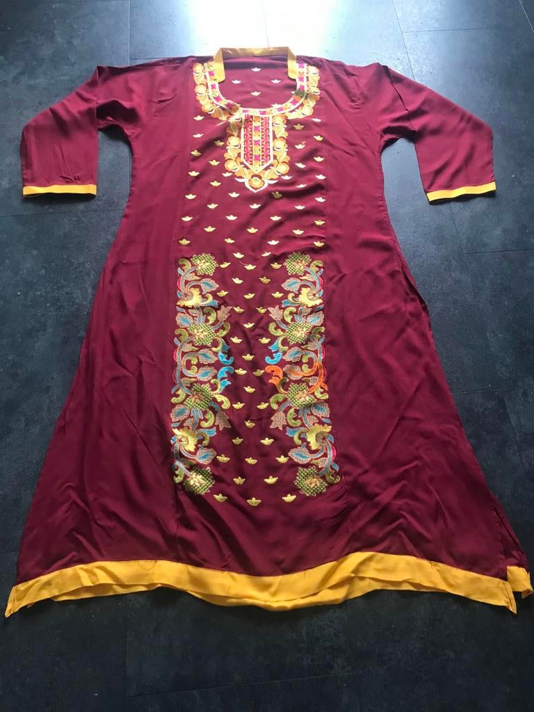 Indiase kaftan met borduursels, Ophalen of Verzenden