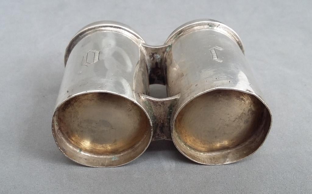 19 de eeuws Zilveren Chrismatorium Oliedoosje Kerk Pastoor, Antiek en Kunst, Ophalen of Verzenden, Zilver