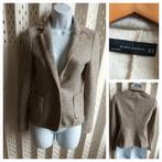 ZARA grijs/beige dames blazer jasje colbertje XS, Zara, Ophalen of Verzenden, Gedragen, Jasje