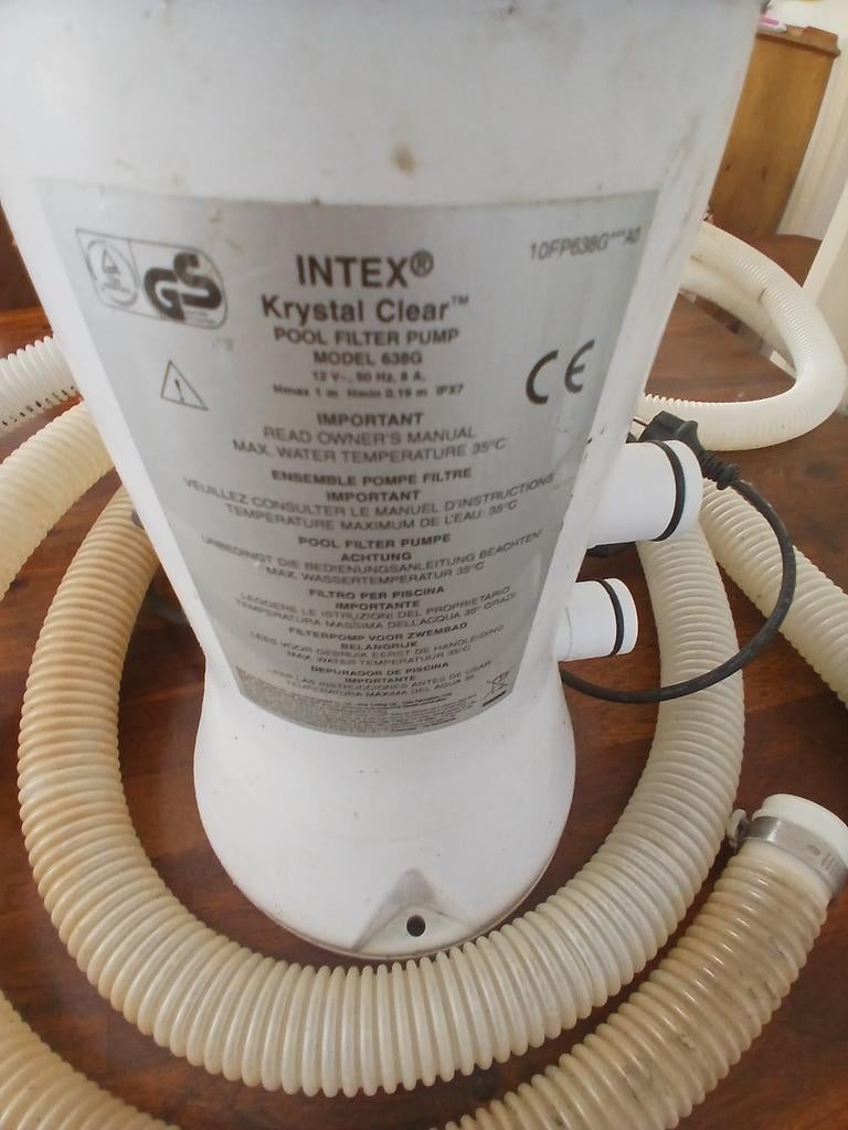 Intex Krystal Clear Zwembad Pomp en Heater, Tuin en Terras, Zwembad-toebehoren, Ophalen of Verzenden, Gebruikt, Zwembadpomp
