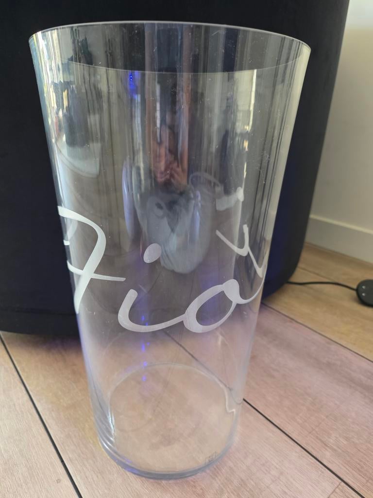 Rivera Maison Hoge Vaas Glas, Ophalen, Wit, Minder dan 50 cm, Glas