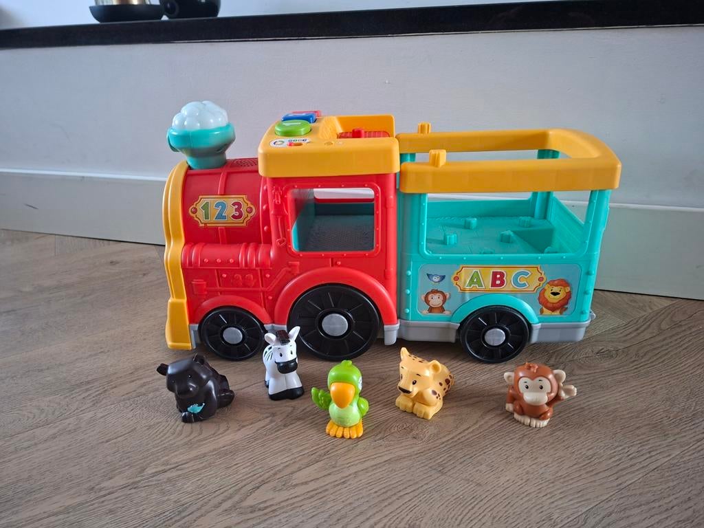 Fisher-Price Little People Grote ABC Dierentrein, Ophalen, Zo goed als nieuw, Speelset
