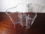 ALVAR AALTO Design vaas 16 cm hoog helder glas Littala  Glas, Overige kleuren, Ophalen of Verzenden, Minder dan 50 cm, Glas