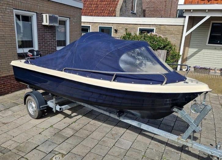 Rhea 460 met Suzuki 9.9 pk en trailer, Ophalen, Gebruikt, Tot 10 pk, 3 tot 6 meter